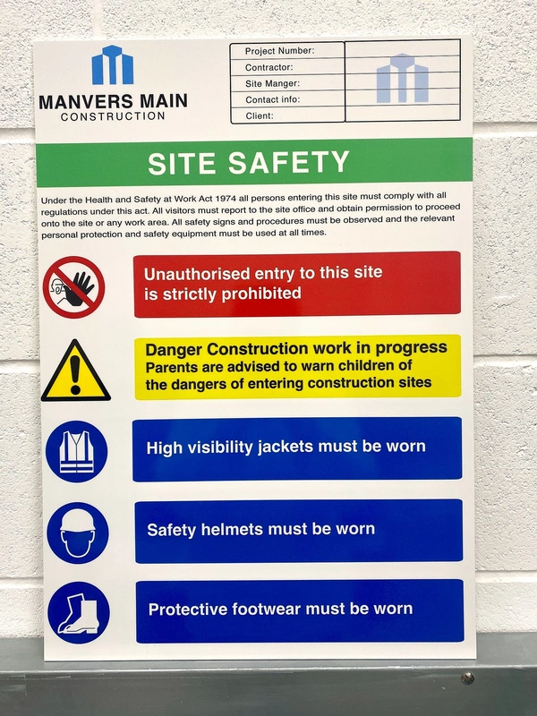  Be-one-labels-Construction Site Signage Middle 1